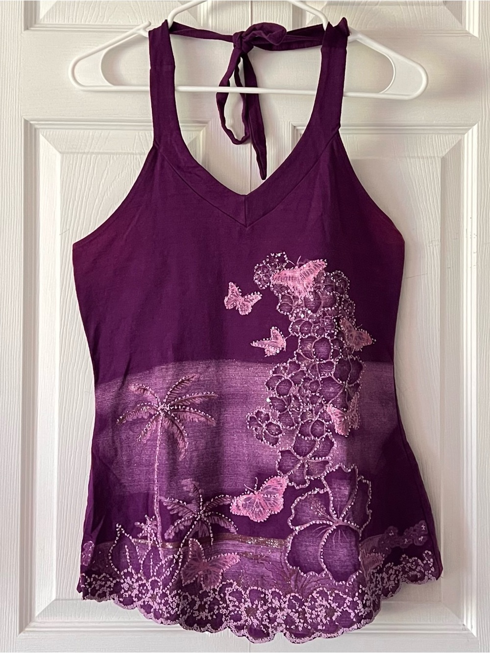 Vanity Halter Neck Butterfly Top